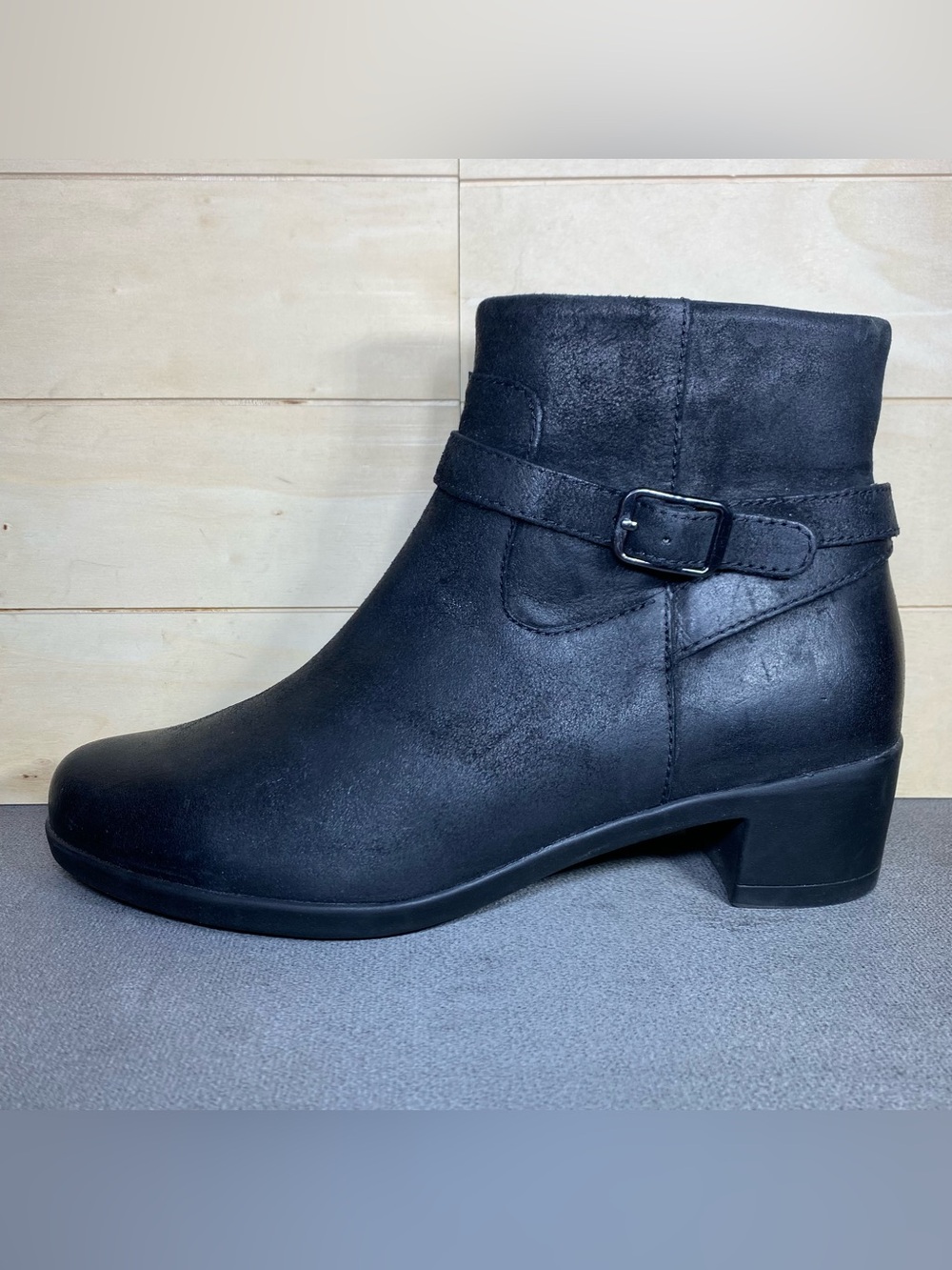 Dansko Cagney Boots Women's Size 8 Shoes Black Leather Zip Ankle Booties EU38 - Picture 4 of 12